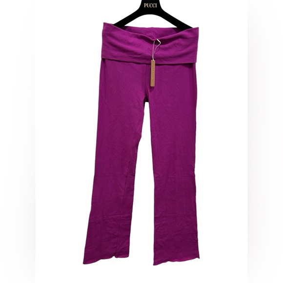 SKIMS NWT COTTON JERSEY Foldover Pants SZ XS Color Lollipop - Picture 4 of 7